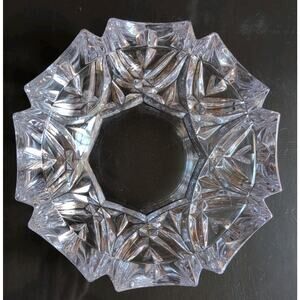 Soga Japan Crystal Ashtray Large 6.5" Clear